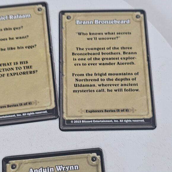 Blizzcon 2014 2015 Hearthstone Hero Class Set of 5 Card Warcraft Blizzard - Picture 10 of 10